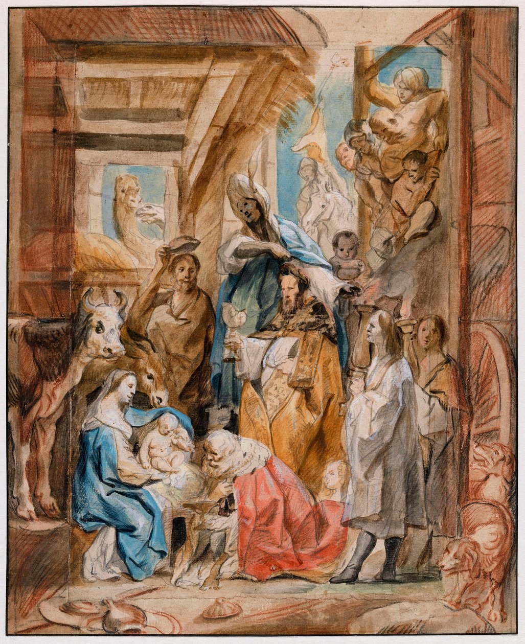 Pokłon Trzech Króli autorstwa Jacob Jordaens