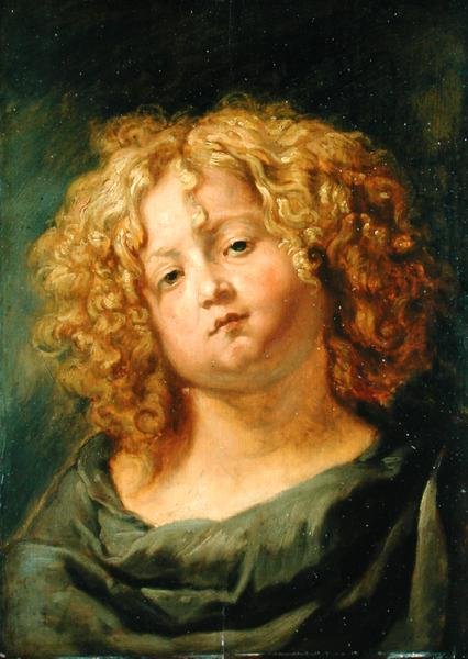 Dziewczyna z kręconymi włosami autorstwa Jacob Jordaens