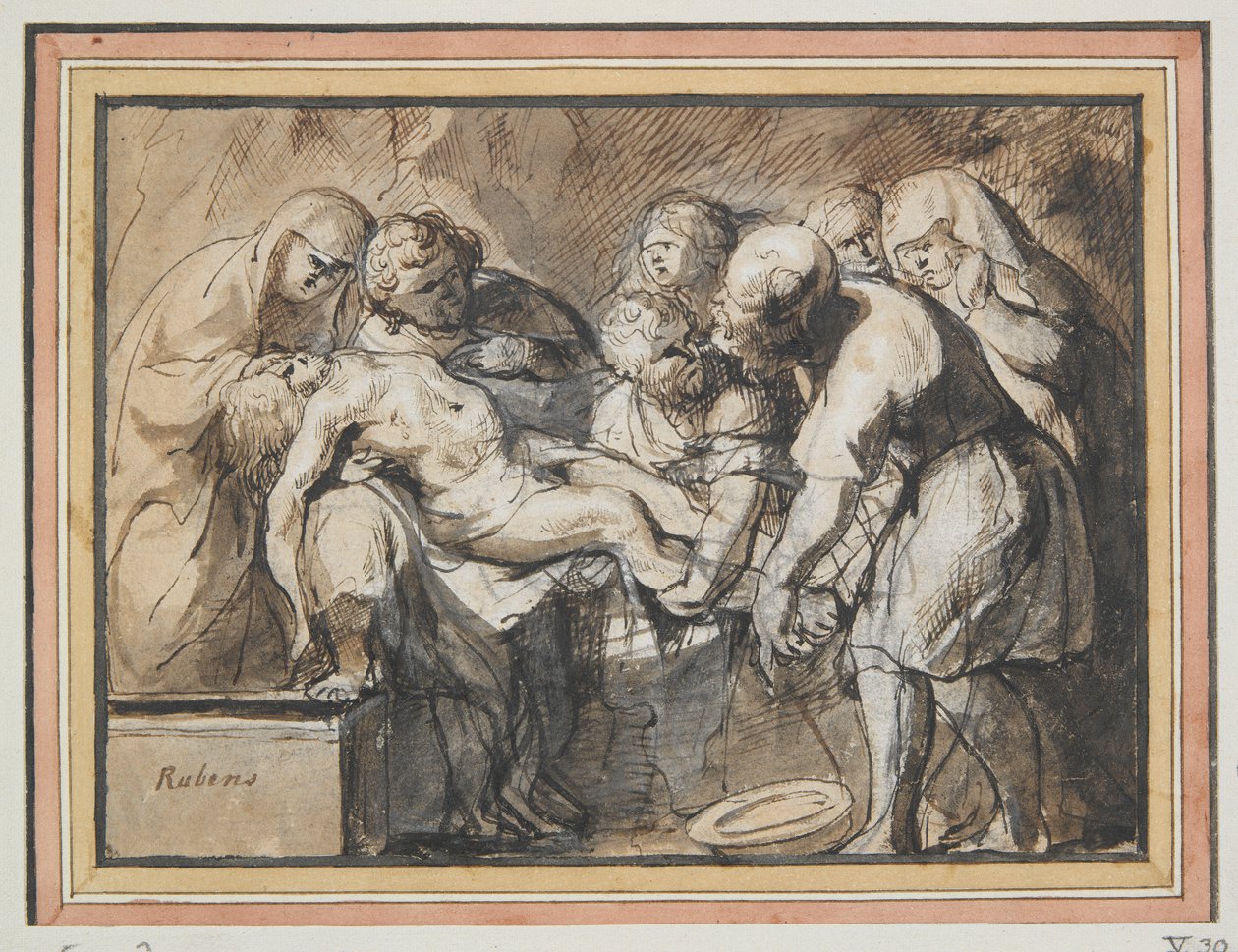 Złożenie do grobu autorstwa Jacob Jordaens