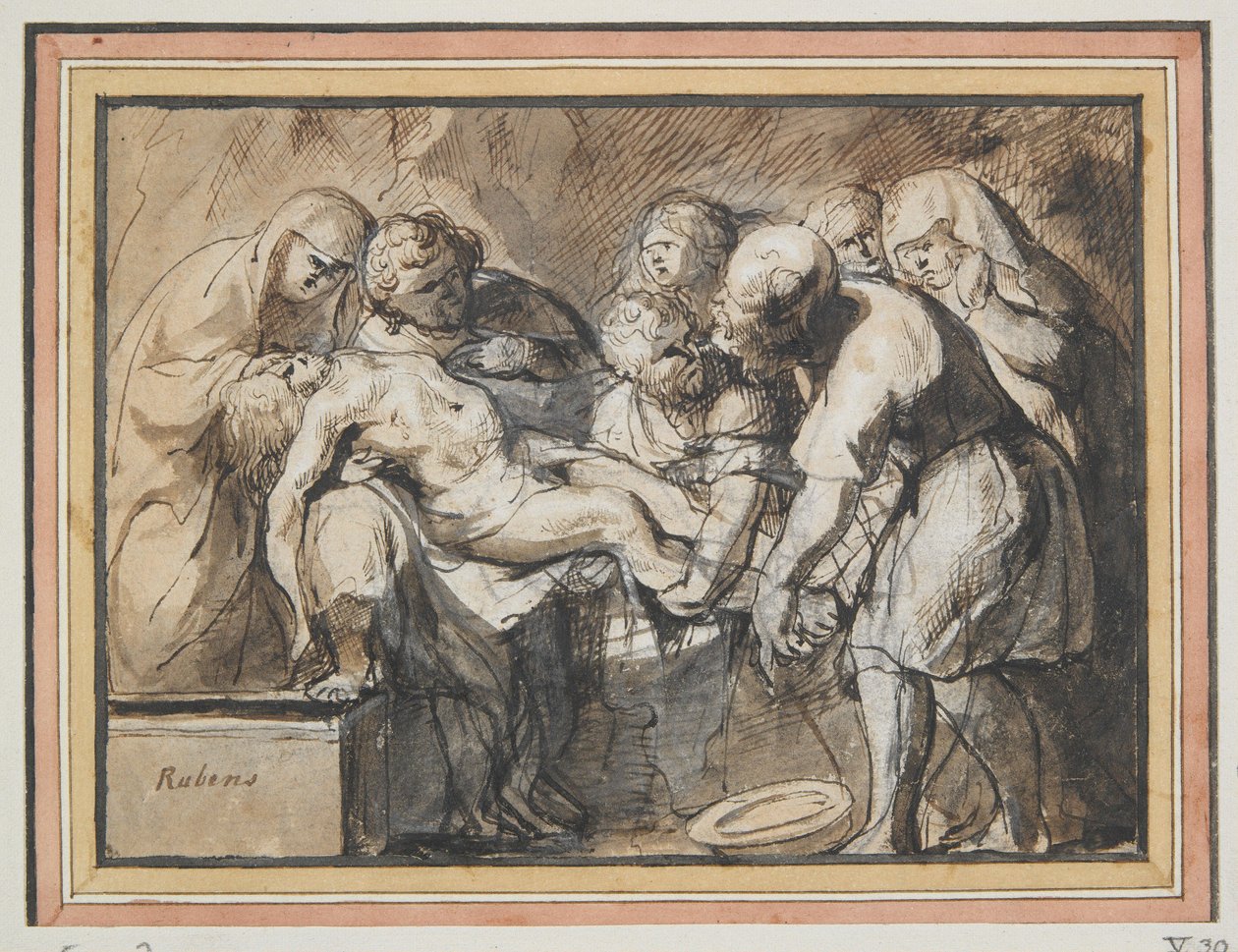 Złożenie do grobu autorstwa Jacob Jordaens