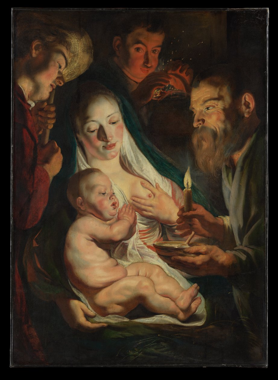 Święta Rodzina z pasterzami autorstwa Jacob Jordaens