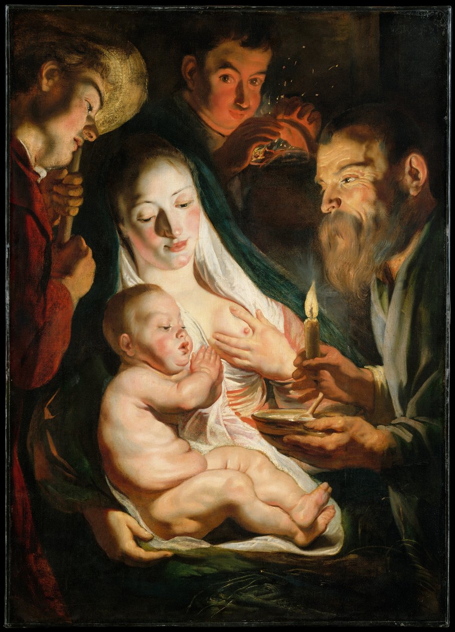 Święta Rodzina z Pasterzami, 1616 autorstwa Jacob Jordaens