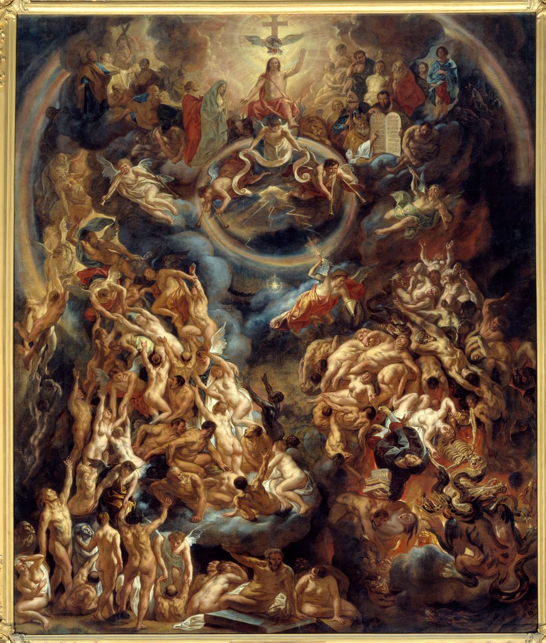 Obraz Sądu Ostatecznego Jacoba Jordaensa (1593-1678) 1653 nd. 3,91x3 m² autorstwa Jacob Jordaens
