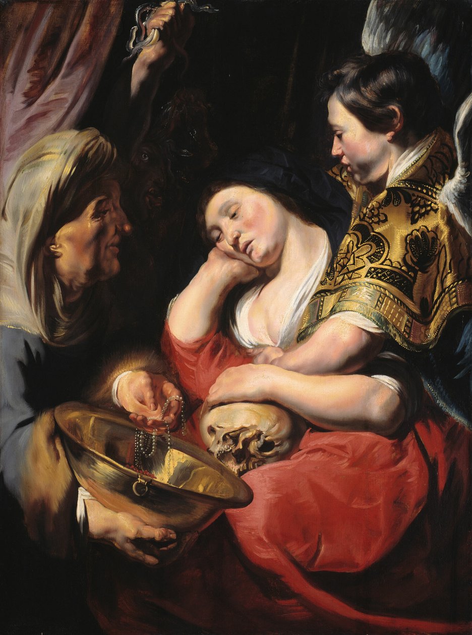 Kuszenie Magdaleny autorstwa Jacob Jordaens