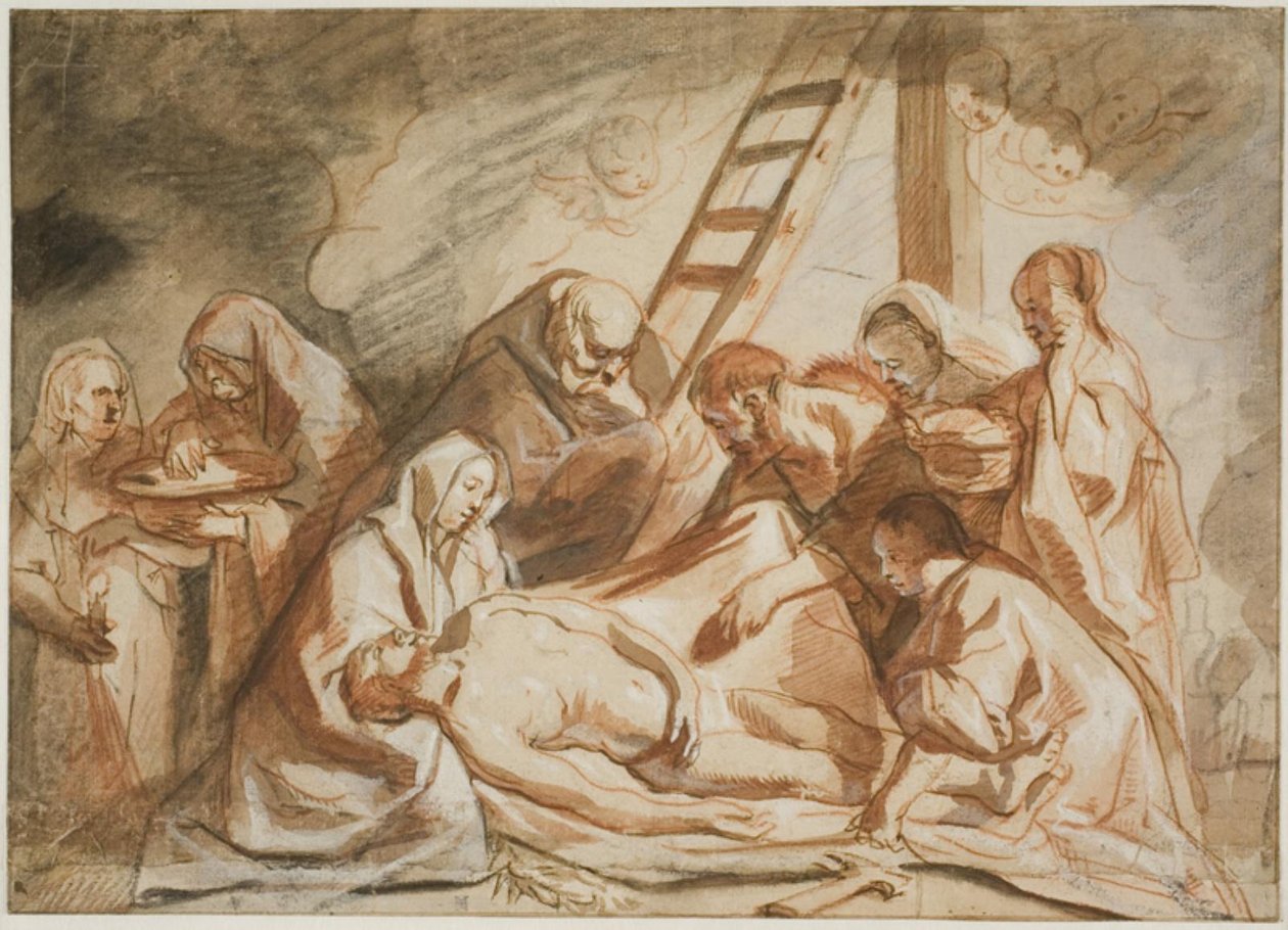 Obmycie i namaszczenie ciała Chrystusa autorstwa Jacob Jordaens