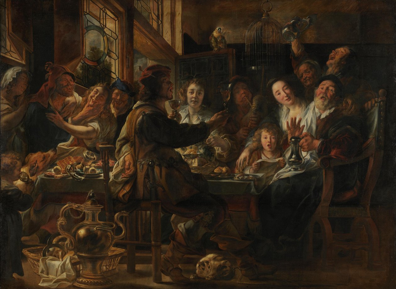 Jak śpiewają starzy, tak ćwierkają młodzi autorstwa Jacob Jordaens
