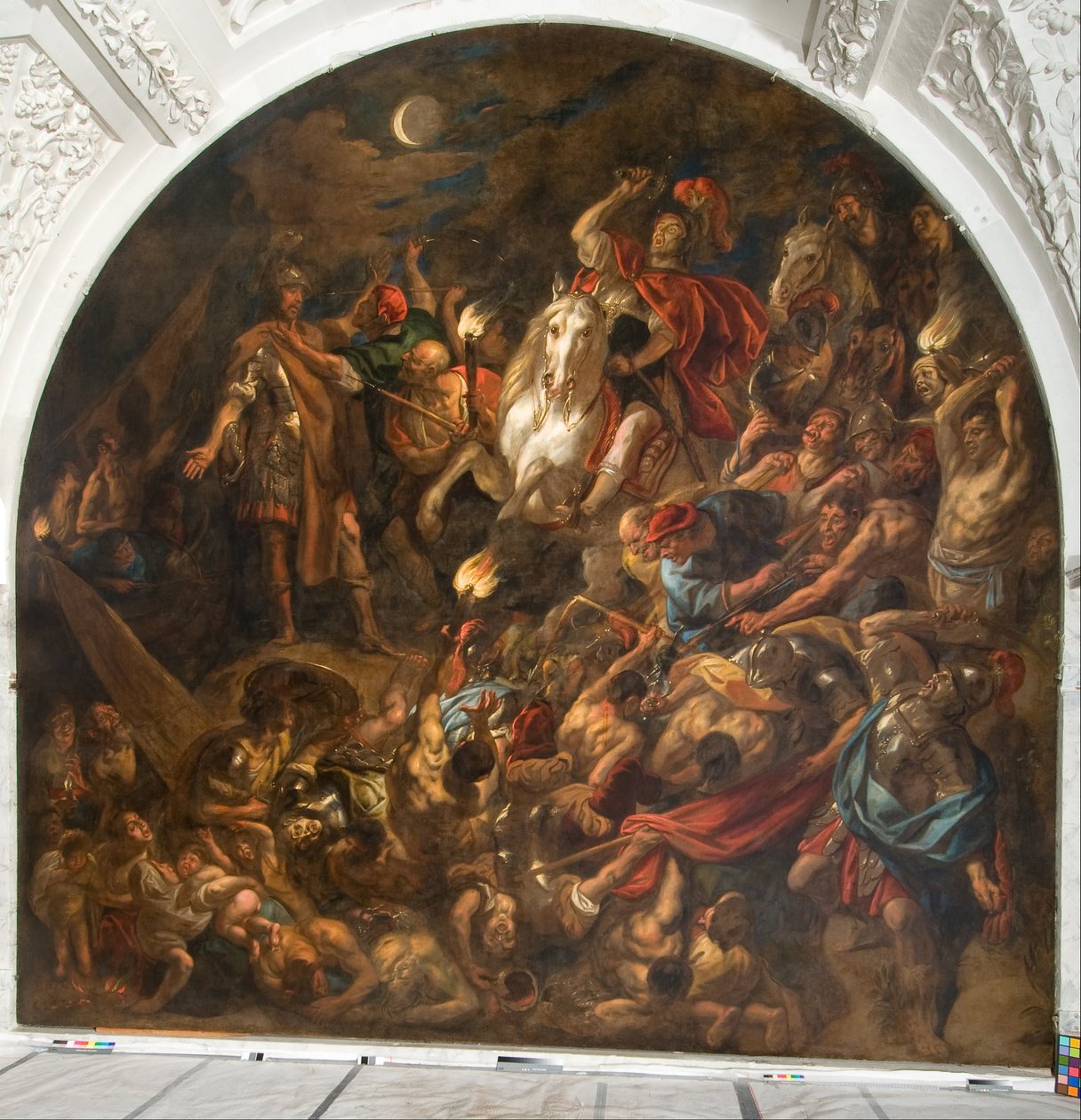 Rzymski obóz atakowany nocą autorstwa Jacob Jordaens the elder