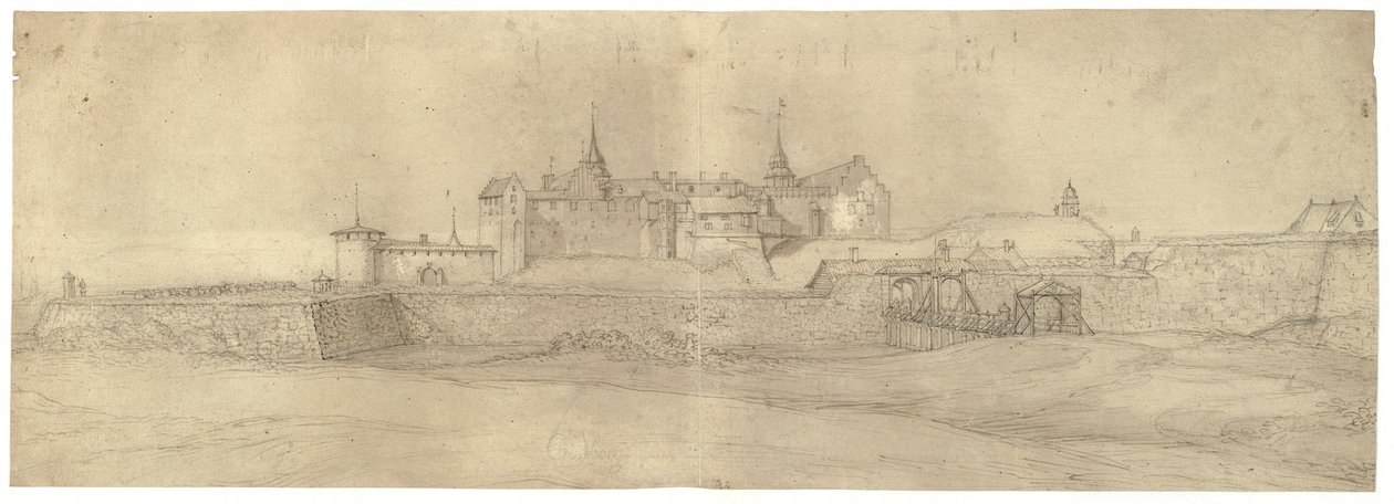 Perspektywa Twierdzy Akershus autorstwa Jacob Koninck II