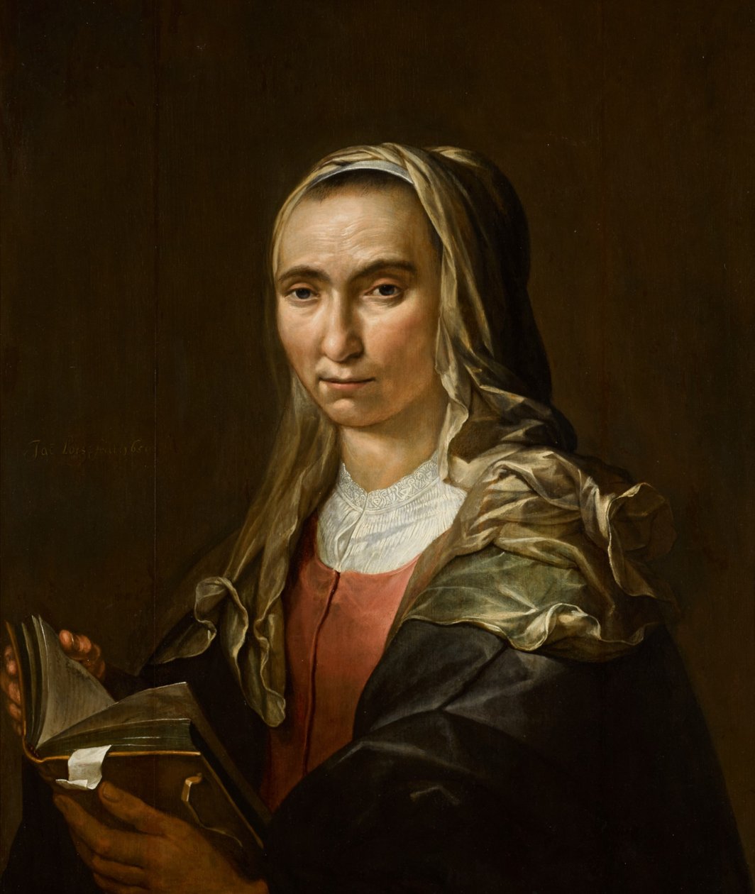 Portret kobiety z książką autorstwa Jacob Lois