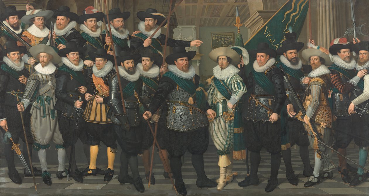 Gwardia Obywatelska kompanii kapitana Jacoba Pieterszna Hooghkamera i porucznika Pietera Jacobszna van Rijna autorstwa Jacob Lyon