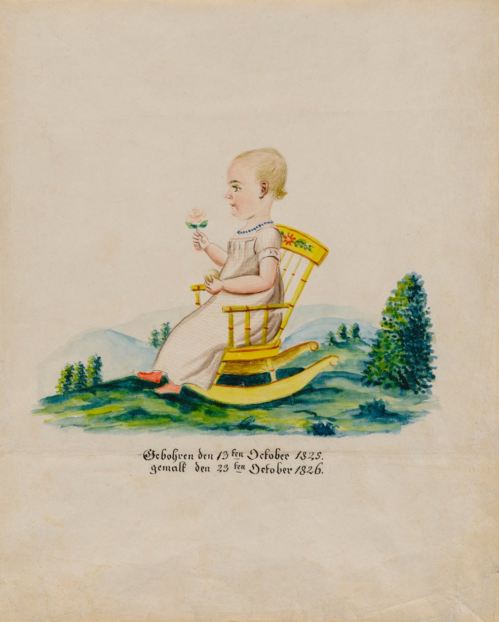 Portret Caroliny Musser autorstwa Jacob Maentel