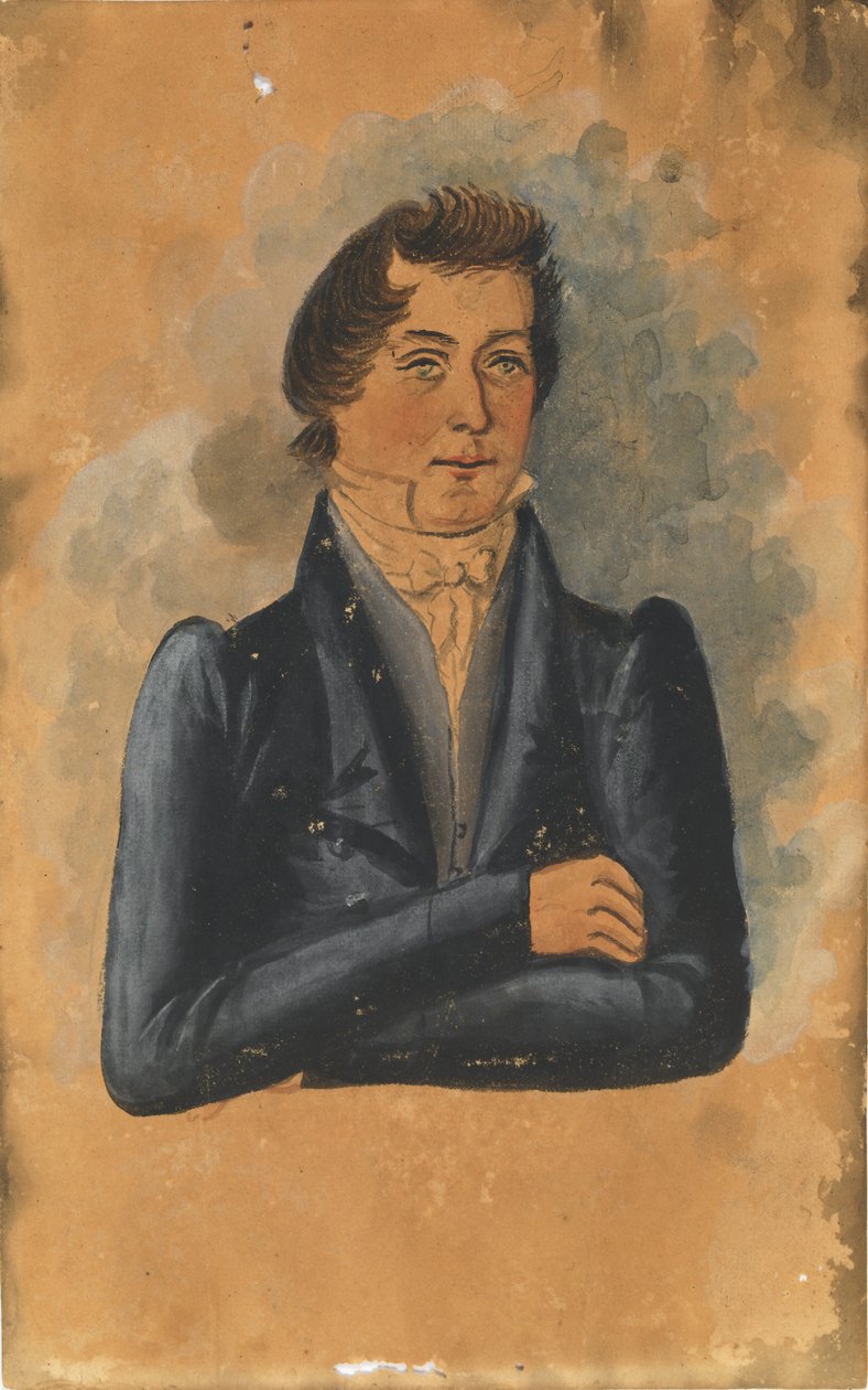 Portret mężczyzny, początek XIX wieku. autorstwa Jacob Maentel
