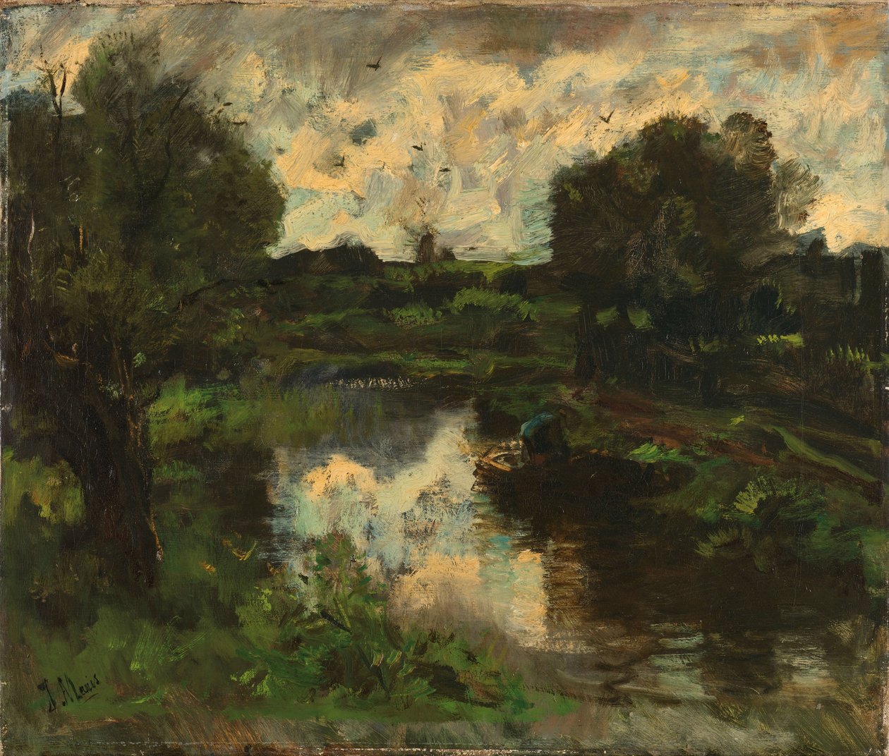 Krajobraz polderowy po burzy autorstwa Jacob Maris