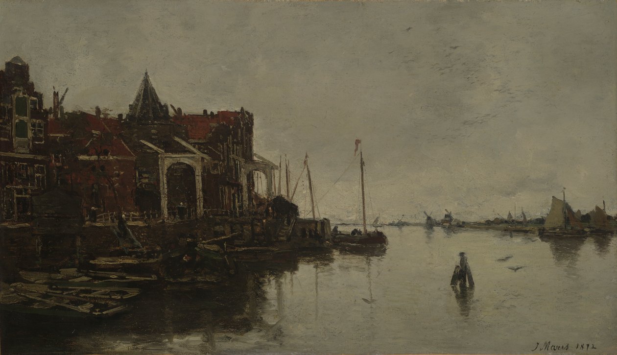 Scena portowa autorstwa Jacob Maris
