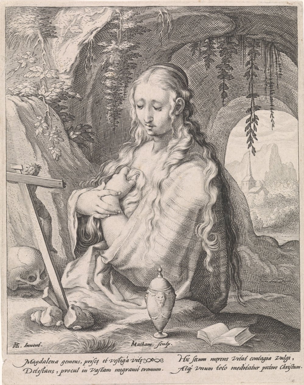 Maria Magdalena do Boetawardi autorstwa Jacob Matham
