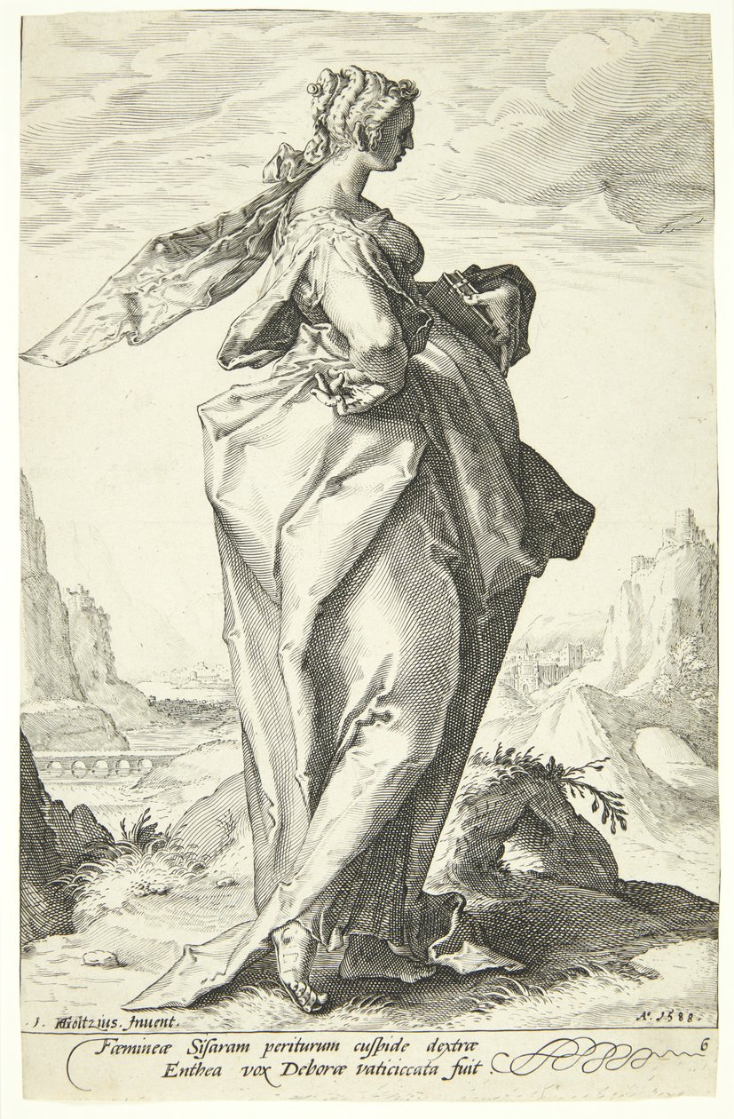 Debora autorstwa Jacob Matham