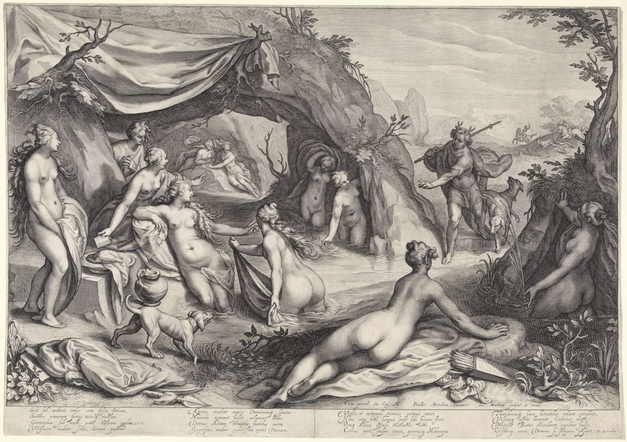 Diana w Acteon autorstwa Jacob Matham