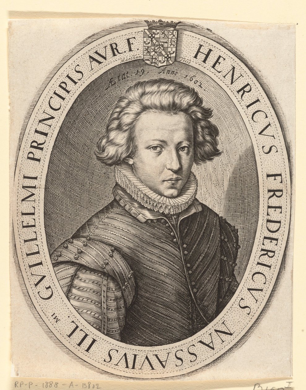 Fryderyk Henryk, książę Oranii w 1602 r. autorstwa Jacob Matham
