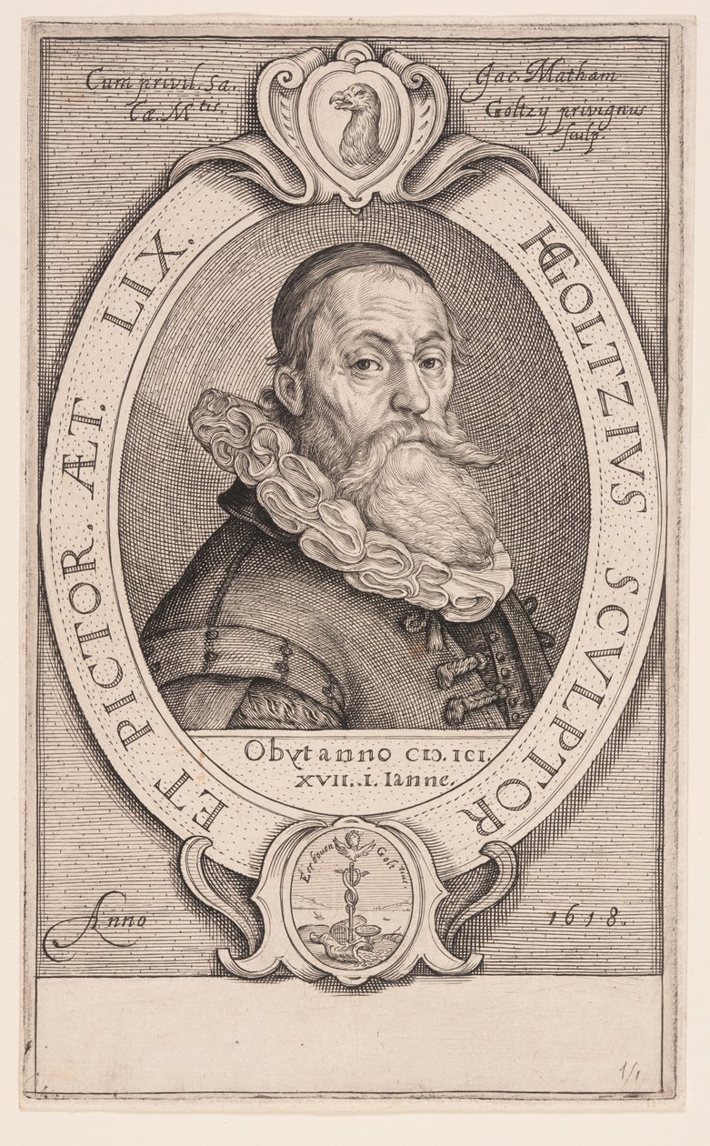 Hendrick Goltzius autorstwa Jacob Matham