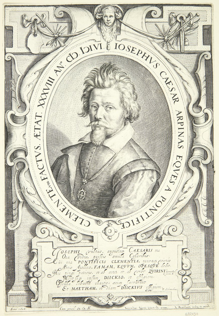 Portret Giuseppe Cesari autorstwa Jacob Matham