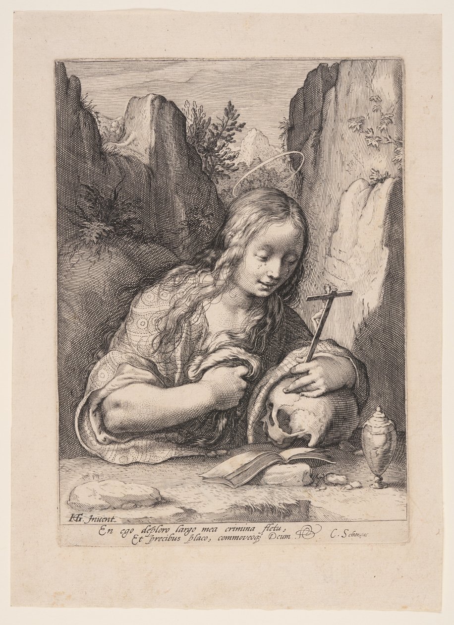Święta Maria Magdalena pokutująca autorstwa Jacob Matham