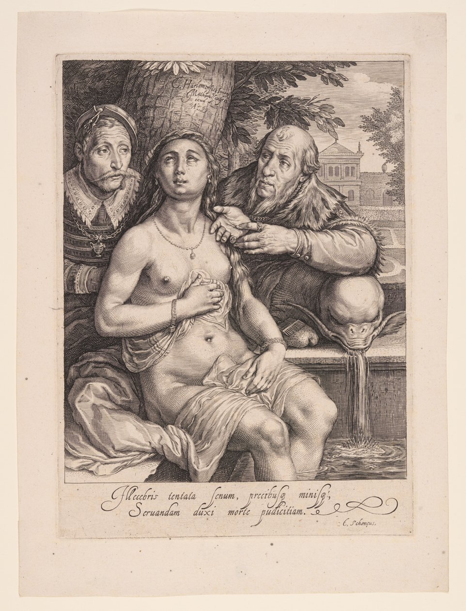 Zuzanna i Starsi autorstwa Jacob Matham