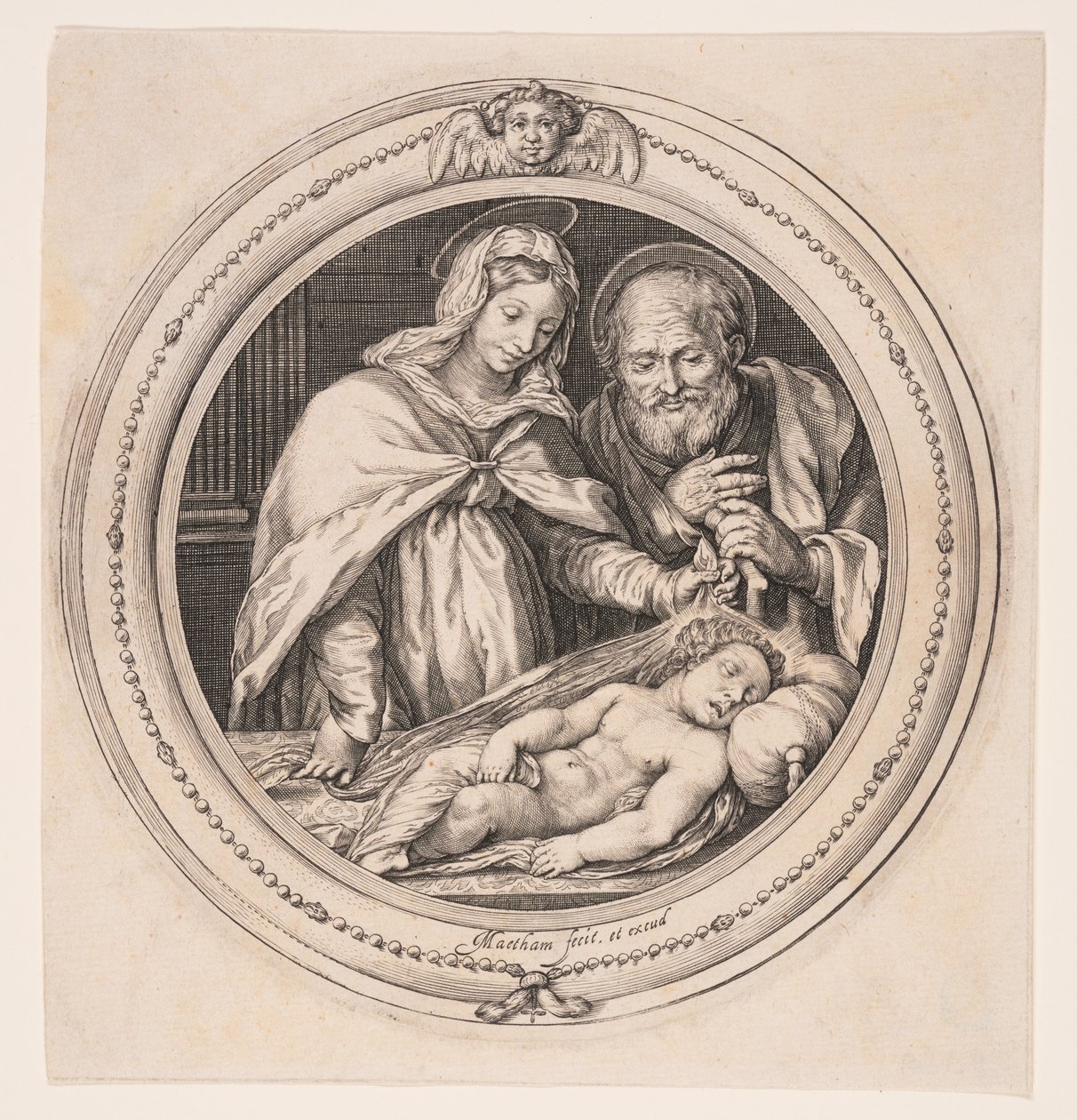 Święta Rodzina autorstwa Jacob Matham