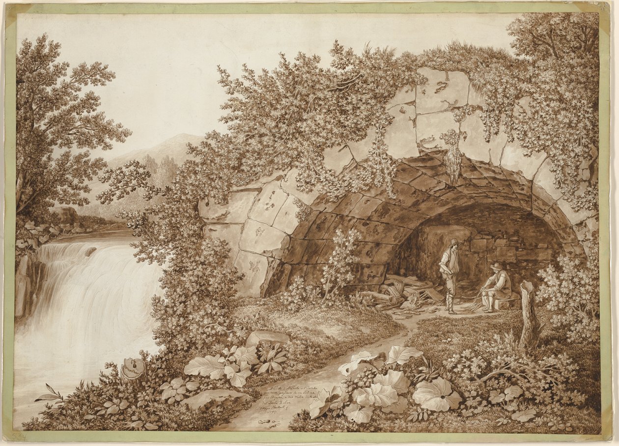 Most San Paolo autorstwa Jacob Philipp Hackert