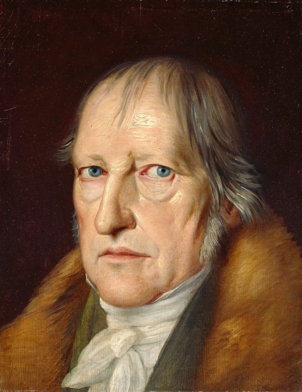 Portret Georga Wilhelma Friedricha Hegla (1770-1831), autorstwa Schlesingera, Jakoba (1792-1855). olej na płótnie autorstwa Jacob Schlesinger