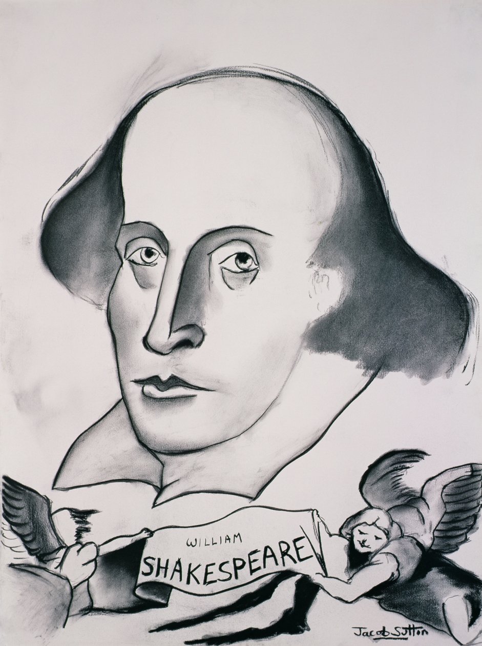 William Shakespeare (1564-1616) 1994 (węgiel na papierze) autorstwa Jacob Sutton