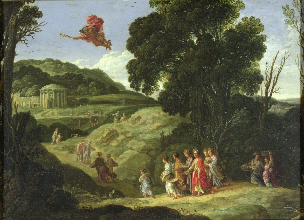 Merkury i Herse, c.1605-08 autorstwa Jacob Symonsz Pynas or Pinas