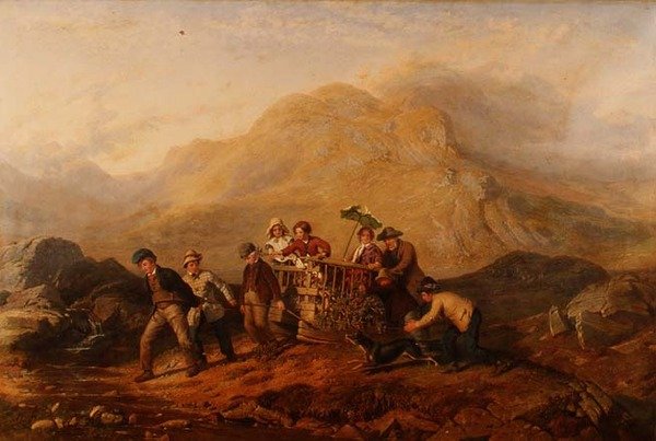 Szczyt ambicji, scena w górach Mardale autorstwa Jacob Thompson