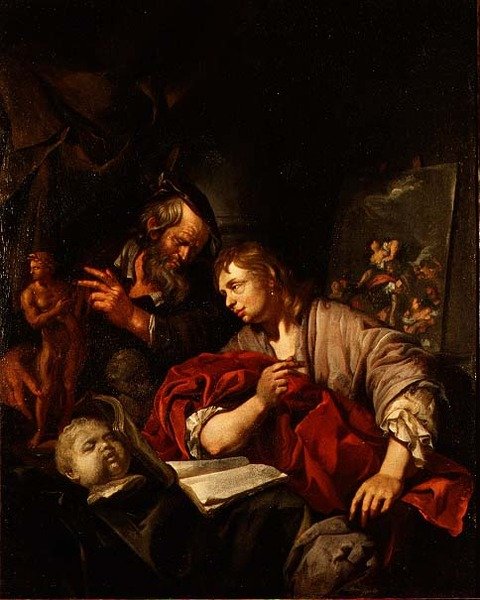 Dwóch koneserów w studio autorstwa Jacob Toorenvliet