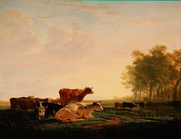 Bydło w krajobrazie autorstwa Jacob Van Stry