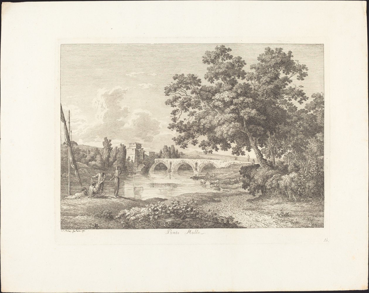 Most Molle autorstwa Jacob Wilhelm Mechau