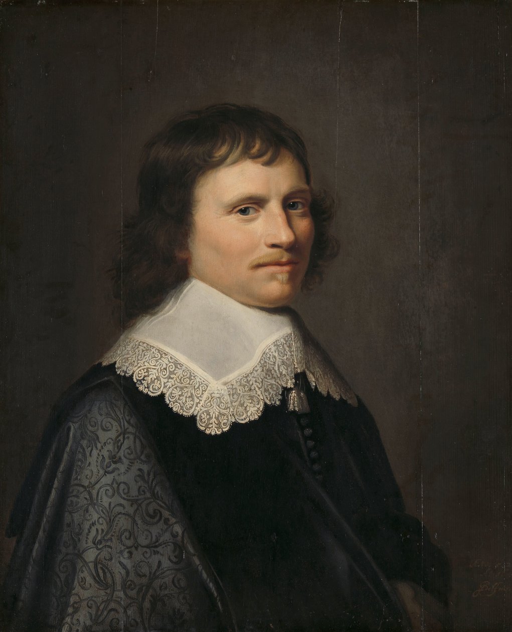 Portret mężczyzny, uważany za Salomona van Schoonhovena (1617-1653), lorda porucznika Putten autorstwa Jacob Willemsz. Delff (II)