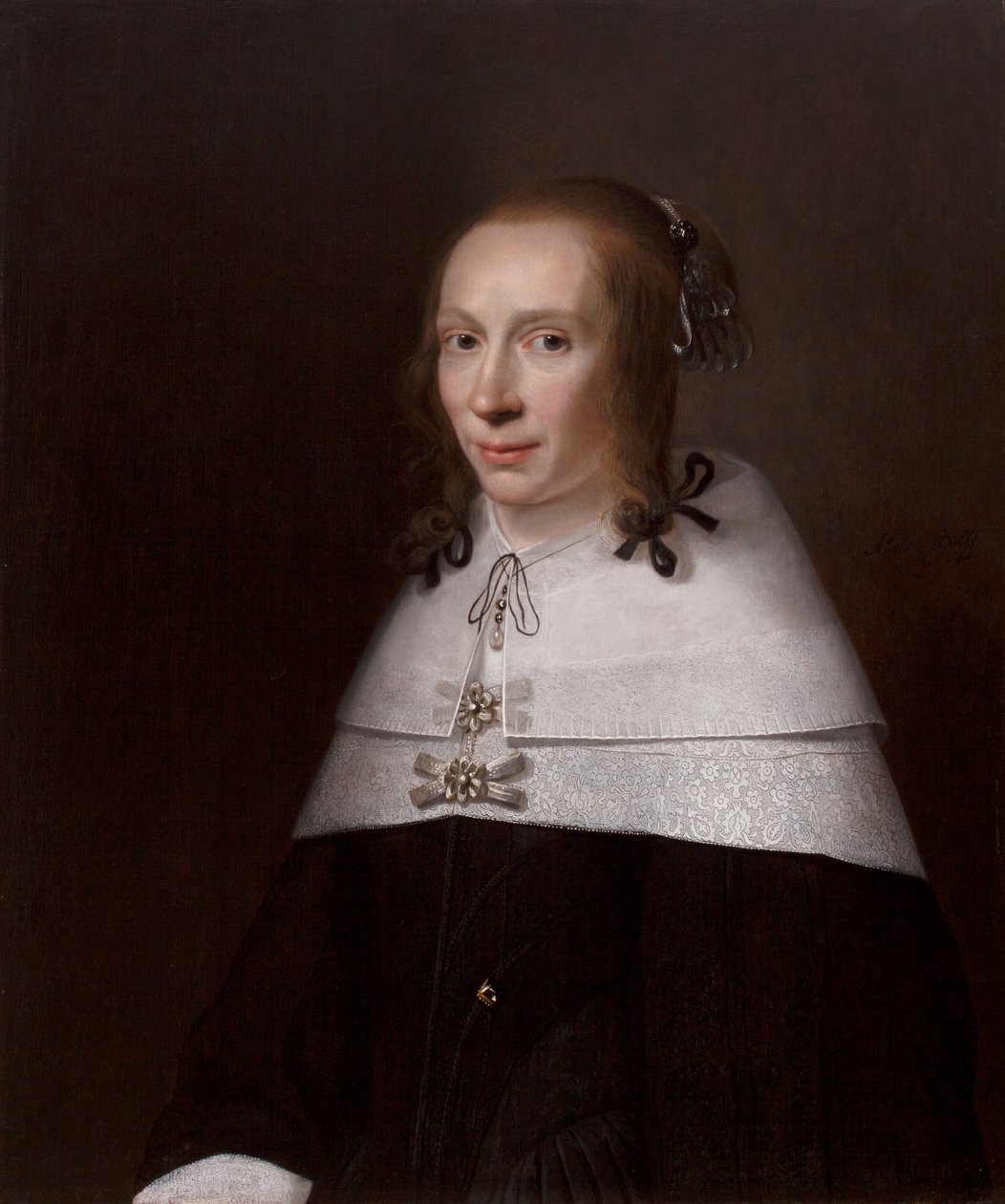 Portret młodej kobiety, 1654 autorstwa Jacob Willemsz Delff