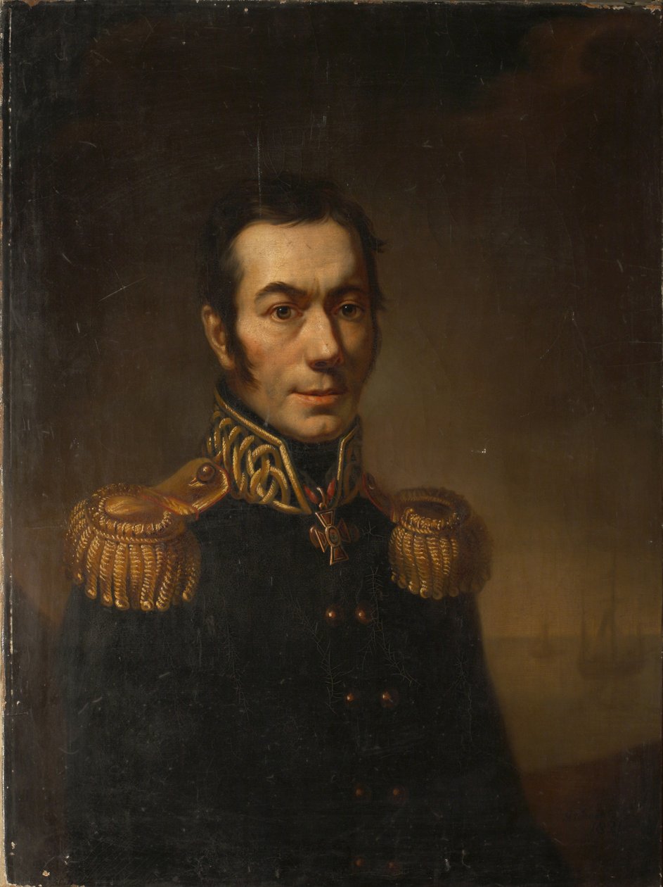 Portret pisarza Platon Yakovlevich Gamaleya 1766-1817, 1821 autorstwa Jacob Zalessky