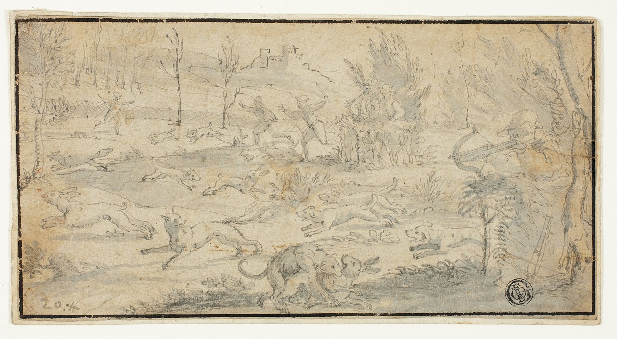 Scena polowania autorstwa Jacob Züberlein