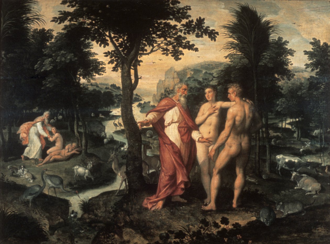 Ogród Eden, ok. 1580 autorstwa Jacob de Backer