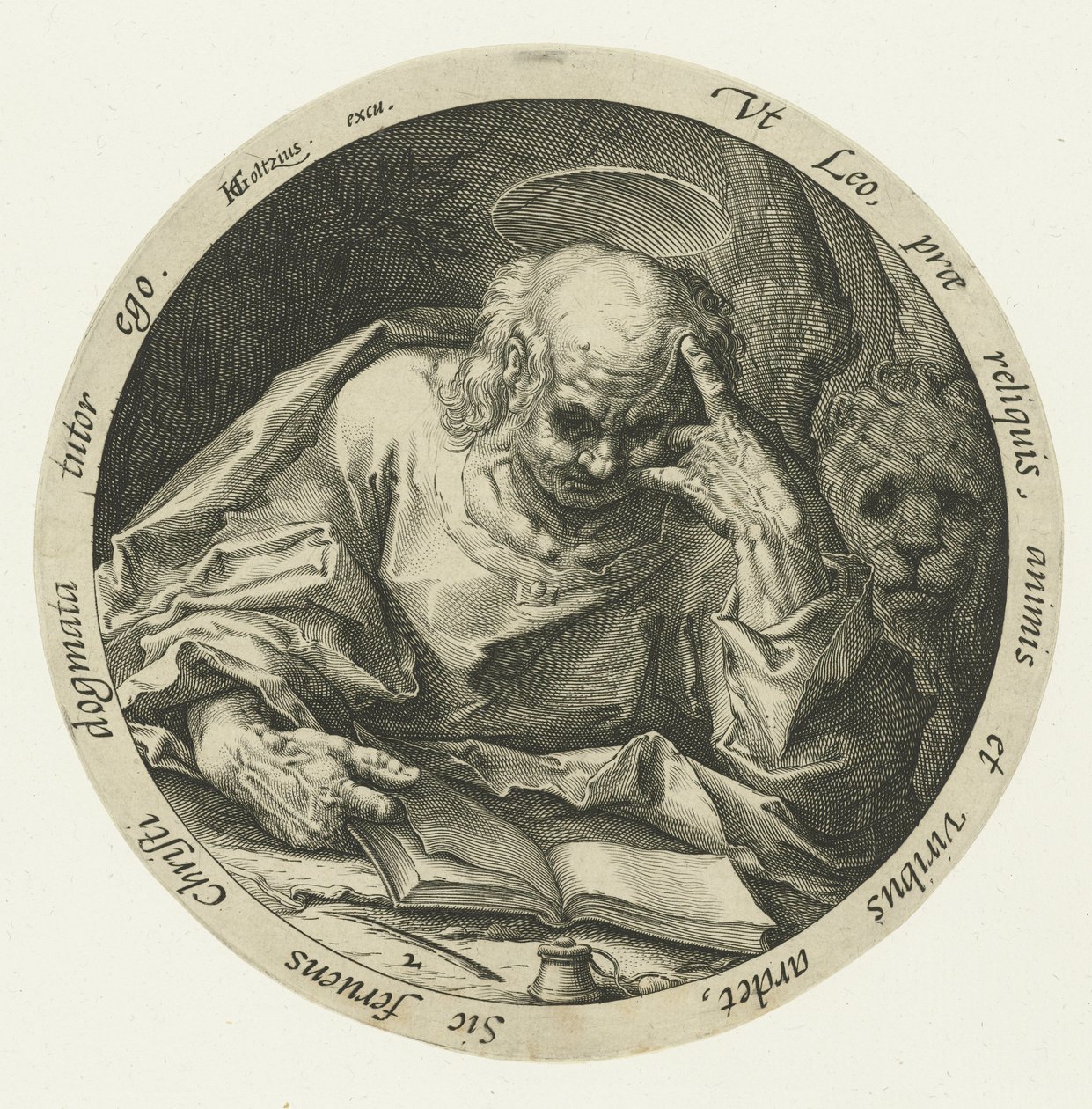 Ewangelista Marek Czterej ewangeliści (tytuł serii) autorstwa Jacob de Gheyn (II) (attributed to)