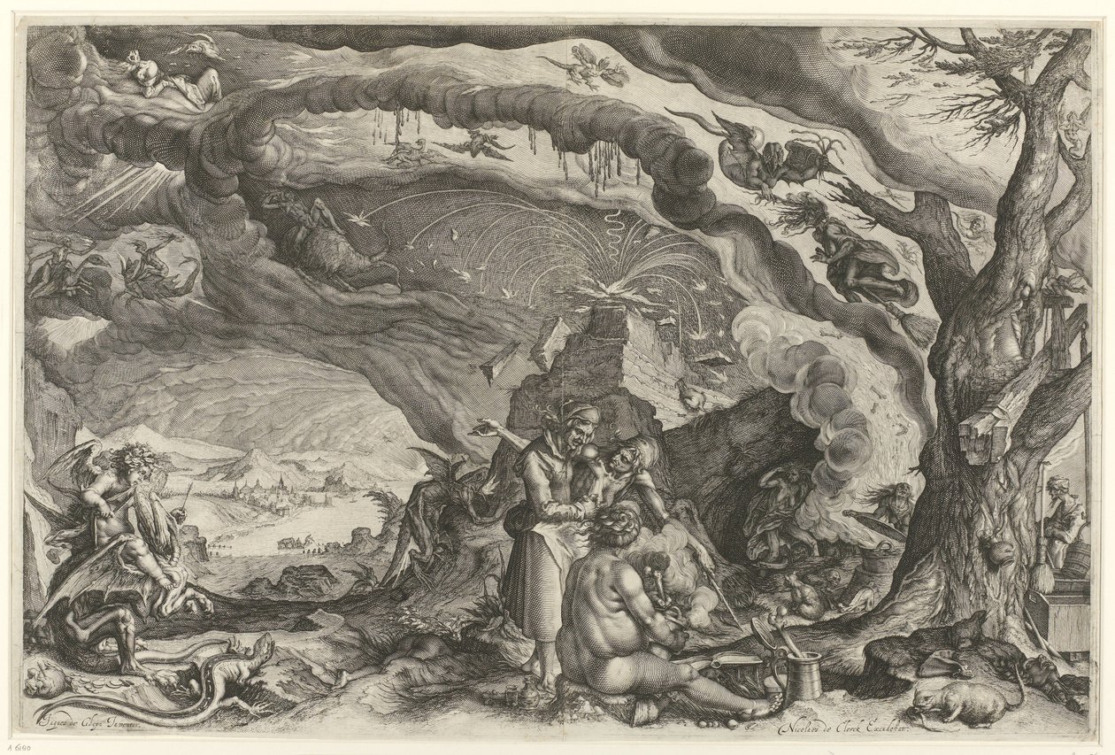 Sabat czarownic autorstwa Jacob de Gheyn (II) (attributed to workshop of)
