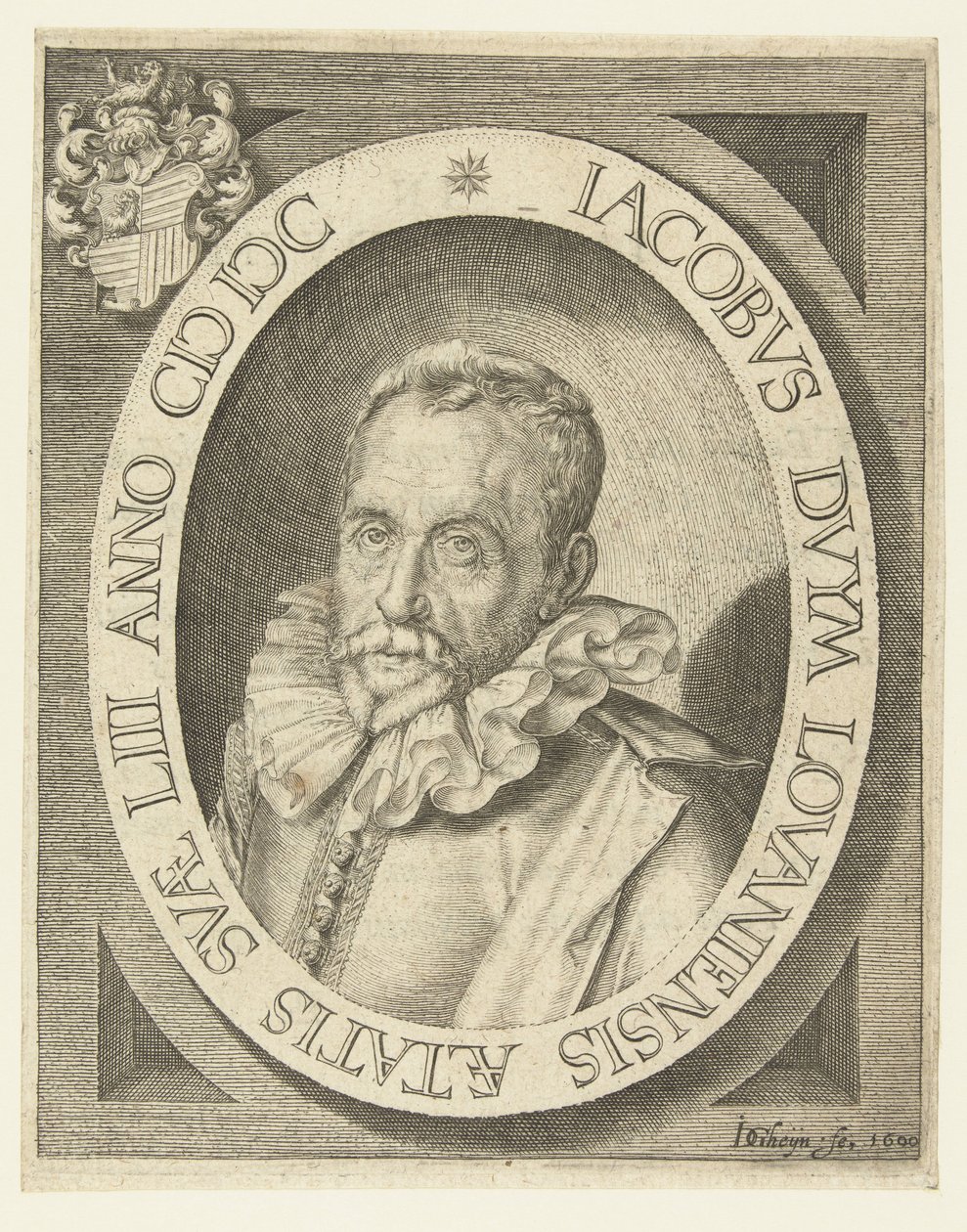 Portret Jacobusa Duyma w wieku 53 autorstwa Jacob de Gheyn (II)