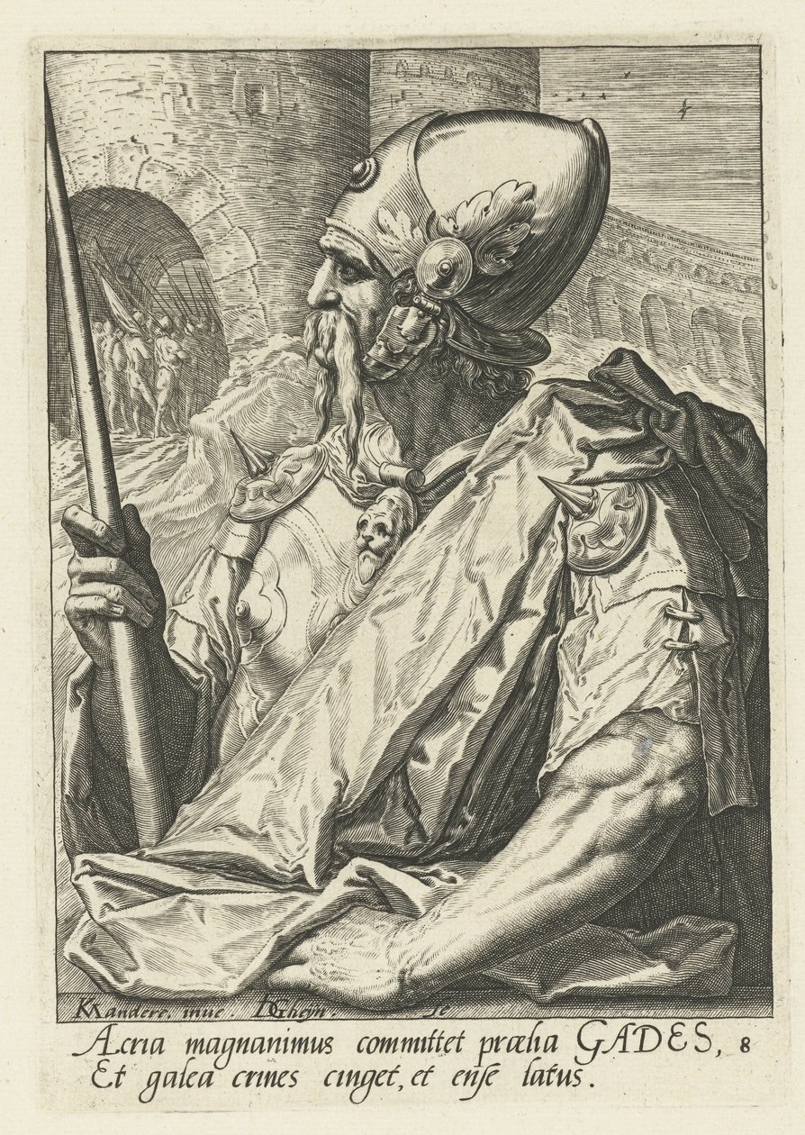 przodek Gad Przodkowie Izraela (tytuł serii) Dwunastu synów Jakuba (tytuł serii) autorstwa Jacob de Gheyn (II)