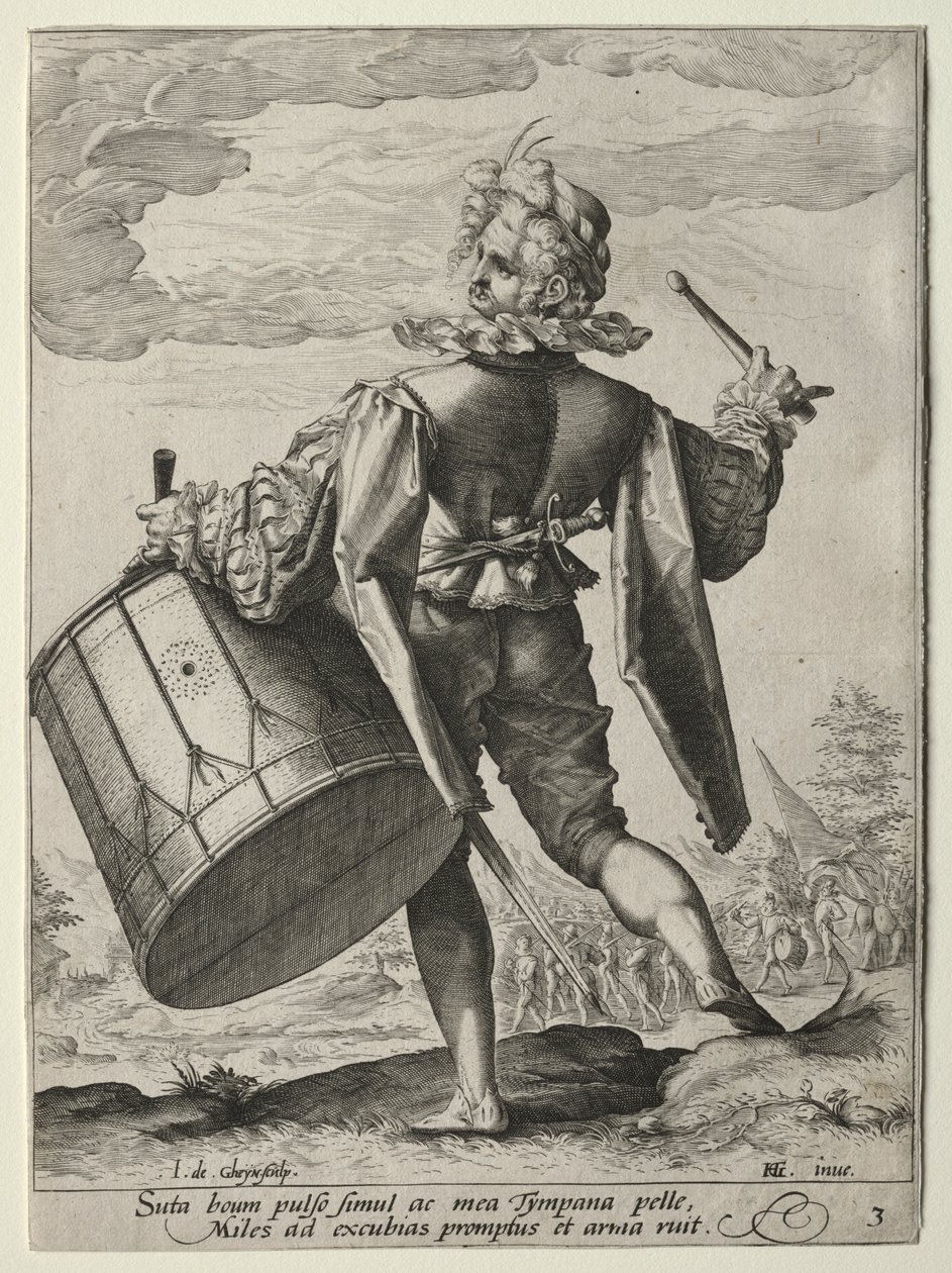 Perkusista autorstwa Jacob de Gheyn II