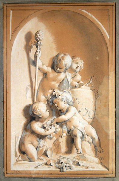 Alegoria Jesieni (grafit na papierze) autorstwa Jacob de Wit
