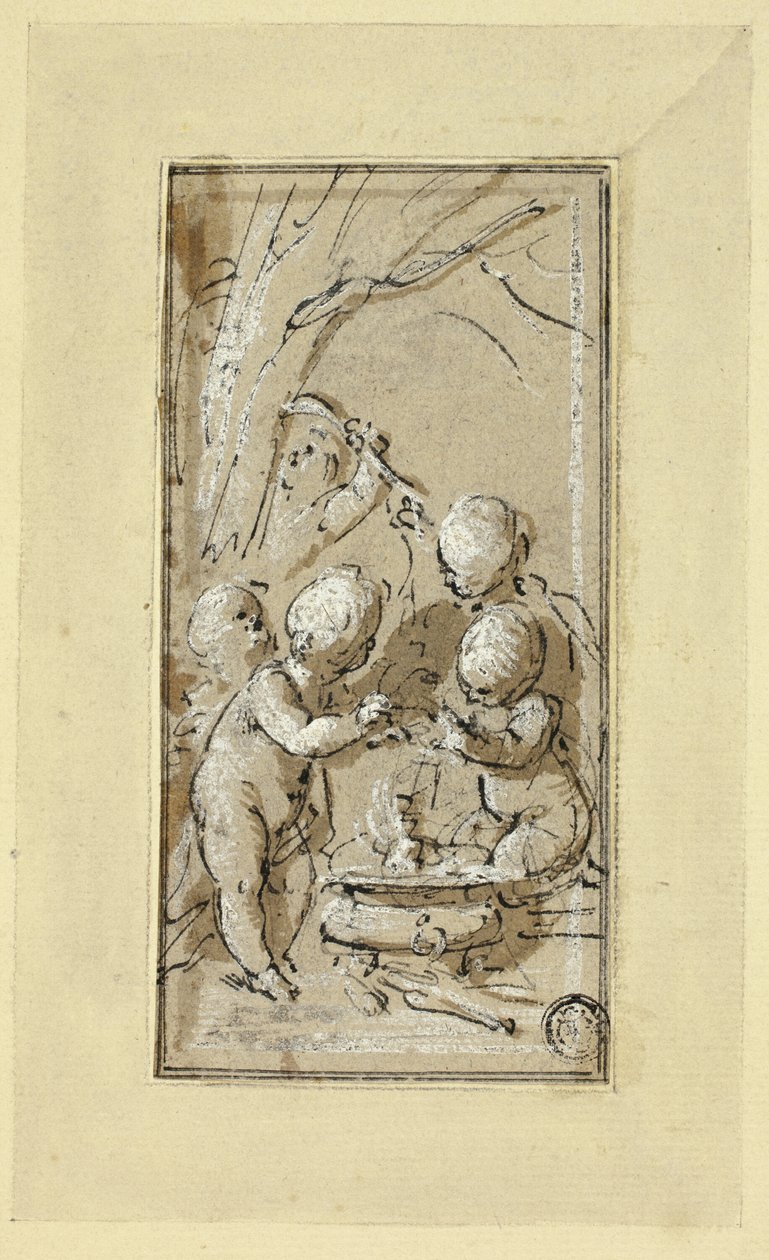 Alegoria zimy autorstwa Jacob de Wit
