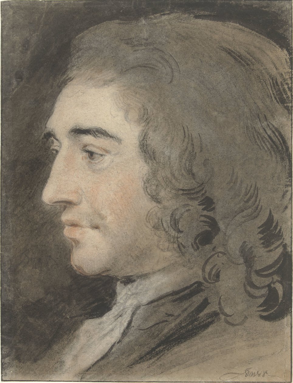 Portret mężczyzny po lewej autorstwa Jacob de Wit