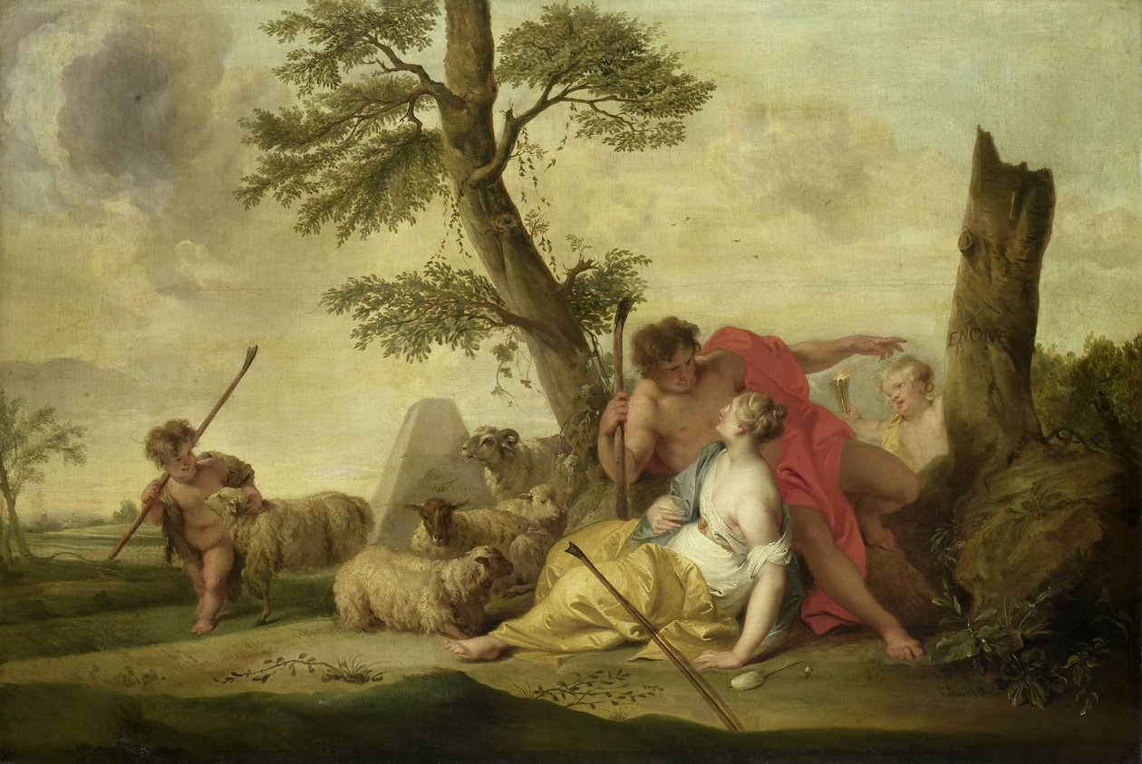 Paryż i Oenone autorstwa Jacob de Wit