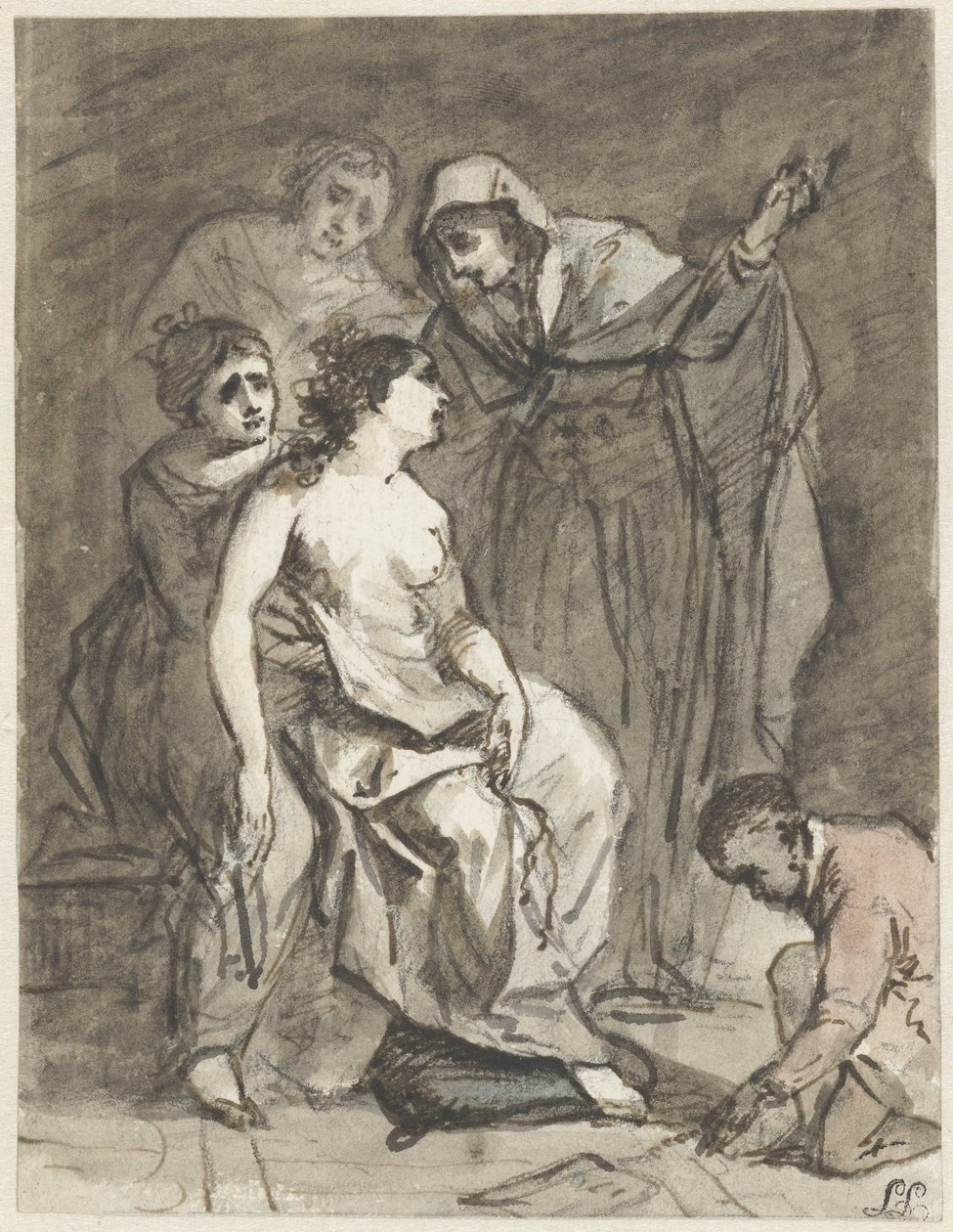 Szkic pokutującej Magdaleny (?) autorstwa Jacob de Wit